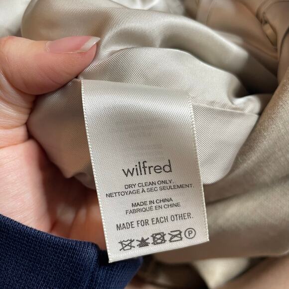 WILFRED Aritzia Generation Blazer Taupe Tan Single Button Closure XL Extra Large - Picture 8 of 9